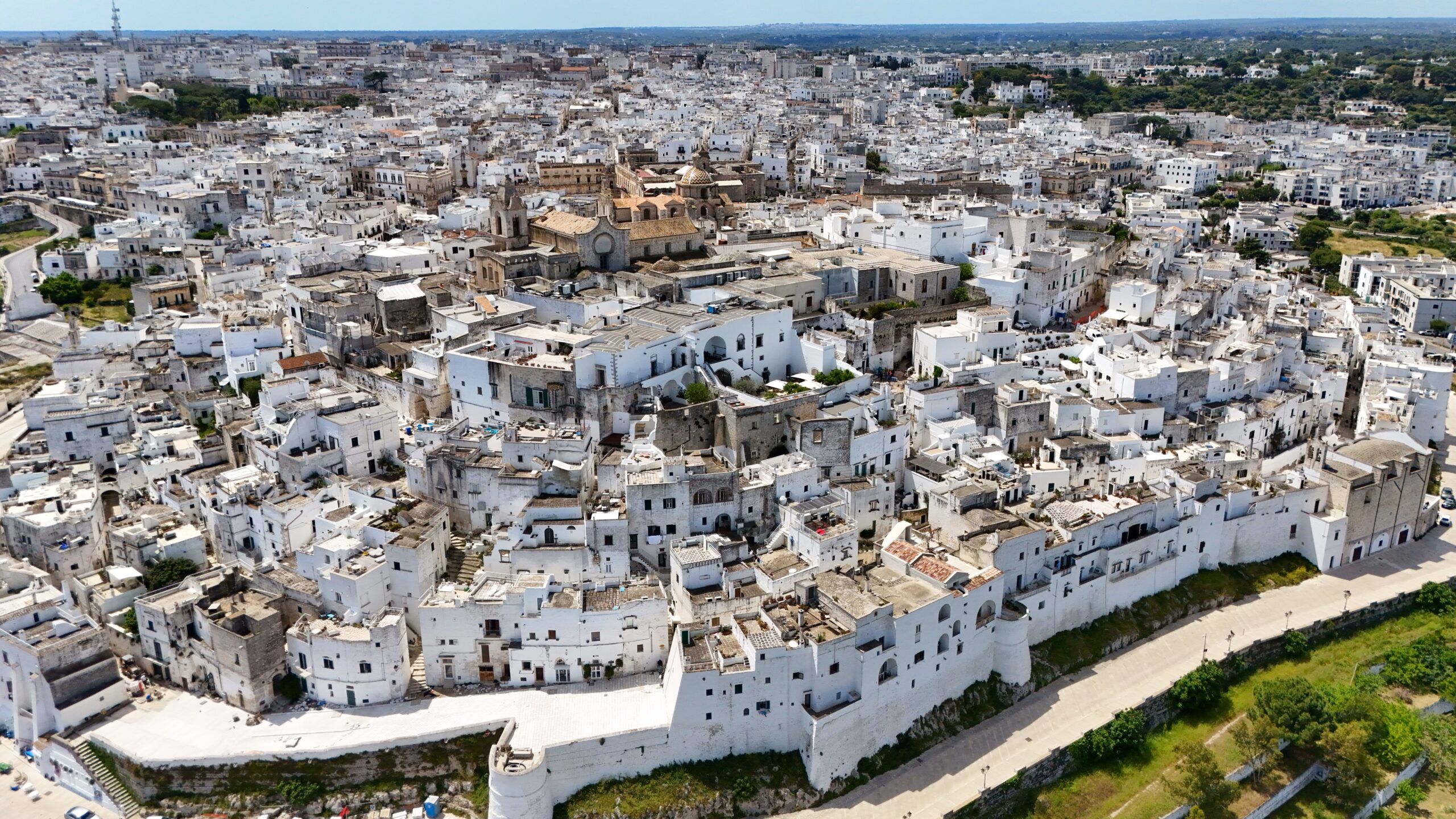 Ostuni vista, drone photography by the Puglia Guys