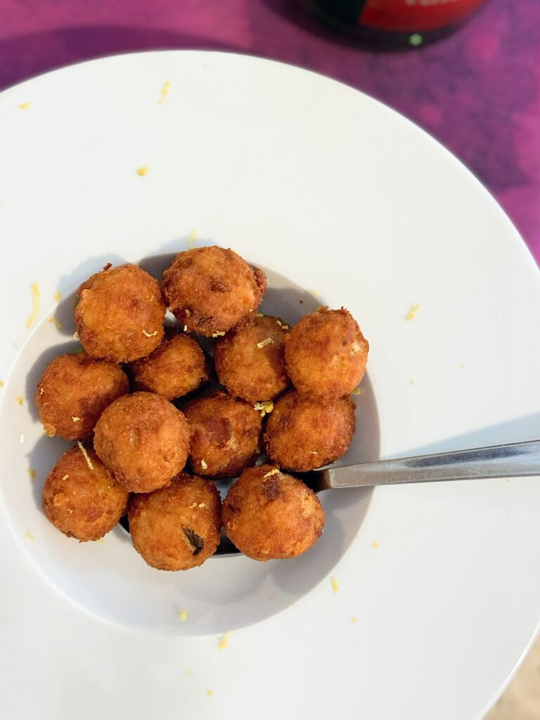 Polpette from Puglia. Puglia cooking class on a plate, from the Puglia Guys guide to Puglia’s best cooking classes.