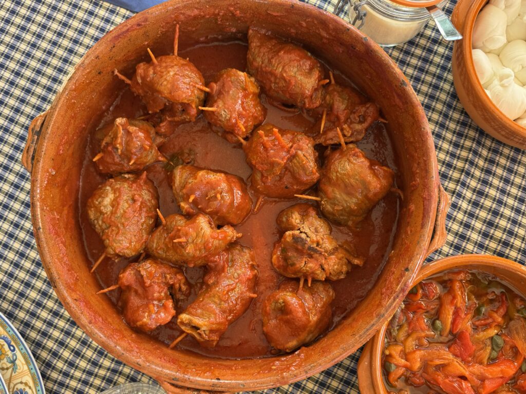 Braciole a traditional dish from Bari, Puglia. Especially for Sunday lunch. Photo by the Puglia Guys.