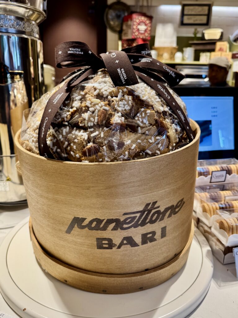 Panettone from Gelateria Gentile in Bari Vecchia, where you will also find Bari’s best gelato. Photo by the Puglia Guys, Puglia ambassadors. PugliaGuys.com