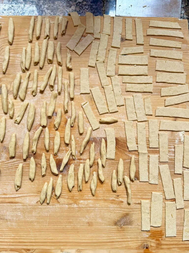 Puglia cooking class. The Puglia Guys make pasta at the Awaiting Table Cookery School in Lecce.